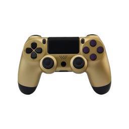 JOYSTICK PARA PS4 INALMBRICO DORADO Y PLATEADO