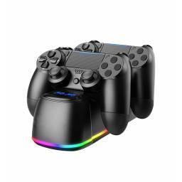 SOPORTE CARGADOR DE JOYSTICK PARA P4 CON RGB