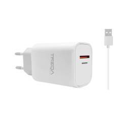 CARGADOR USB Y LIGHTNING CARGA RPIDA TREQA